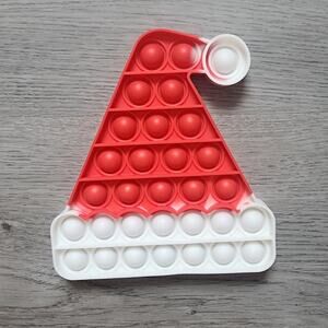Santa Hat Children's Fidget Toy Circle Popper Sensory Activity Christmas Holiday